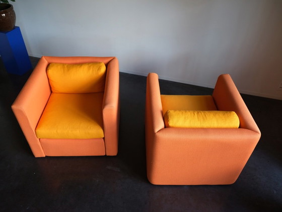 2x HAY Hackney Single Armchair – Orange/Yellow 🧡💛 – Textile (photo 6 of 8)