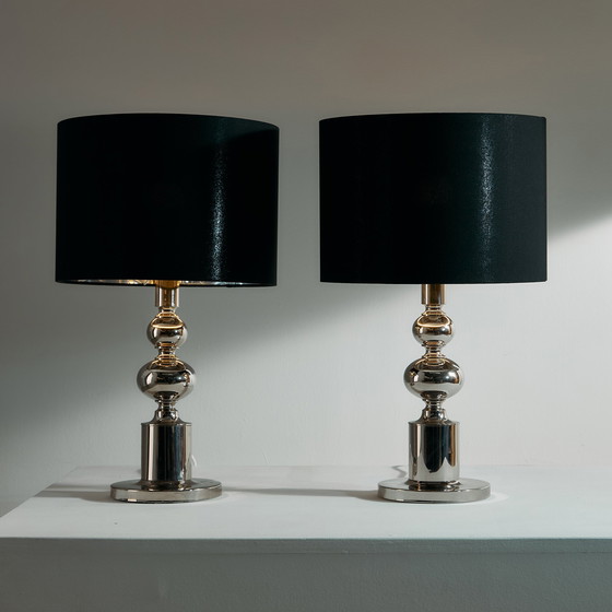 Image 1 of MK9525 Chrome Table Lamp, Set of 2