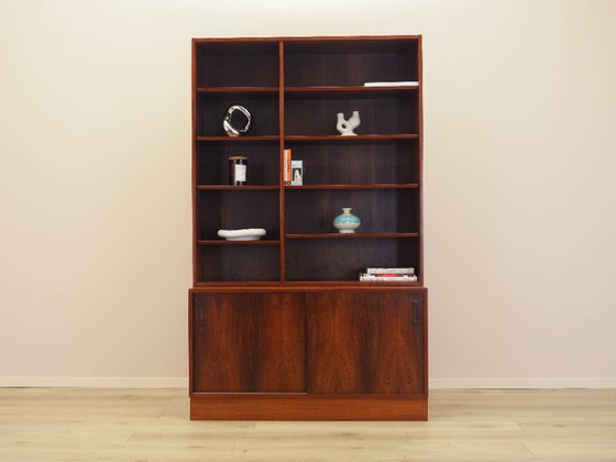 Image 1 of Bibliothèque en palissandre, design danois, années 1970, fabriquée par Hundevad
