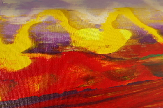 Abstract A1402 - Groot Origineel Schilderij – Schilderijen & Tekeningen, Canvas (photo 10 of 19)