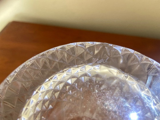 Vintage Cut Crystal Vase Val Saint-Lambert, "Marly" Model (1957) - Signed, Val St Lambert, Transparent (photo 3 of 10)