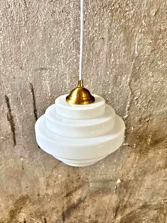 Lampe Bauhaus vintage 1/20, suspension, en verre soufflé à la bouche – Glass (photo 2 of 5)