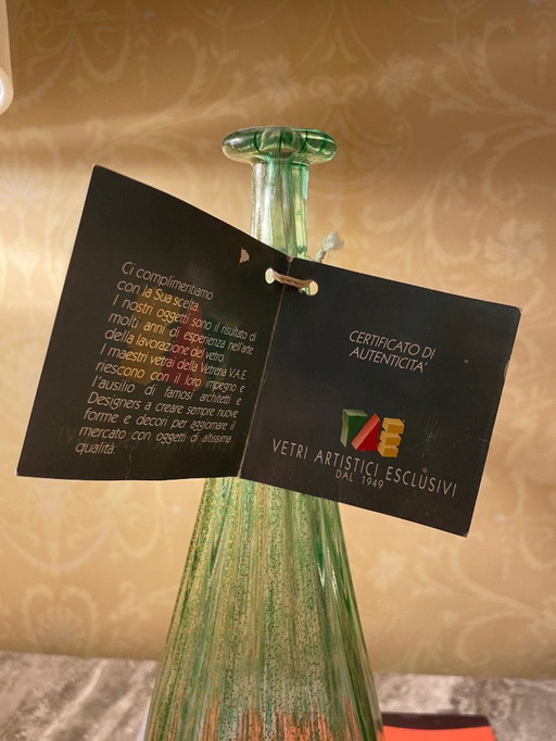 Vaso in vetro di Murano soffiato artigianalmente IVV