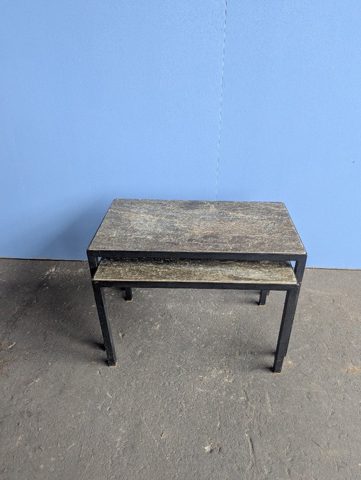 Set aus 2 niederländischen Satztischen - Artimeta/ Floris Fiedeldij/ 1950er Jahre