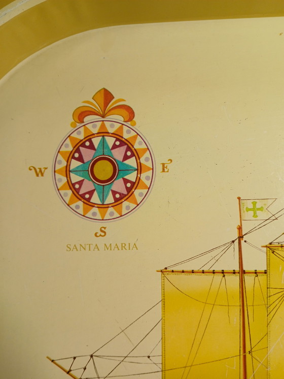 Image 1 of Vassoio di metallo con Santa María di Keith Cresswell