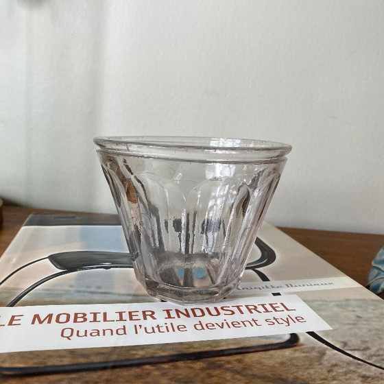 Image 1 of Antique conical-shaped glass jam jar with facets