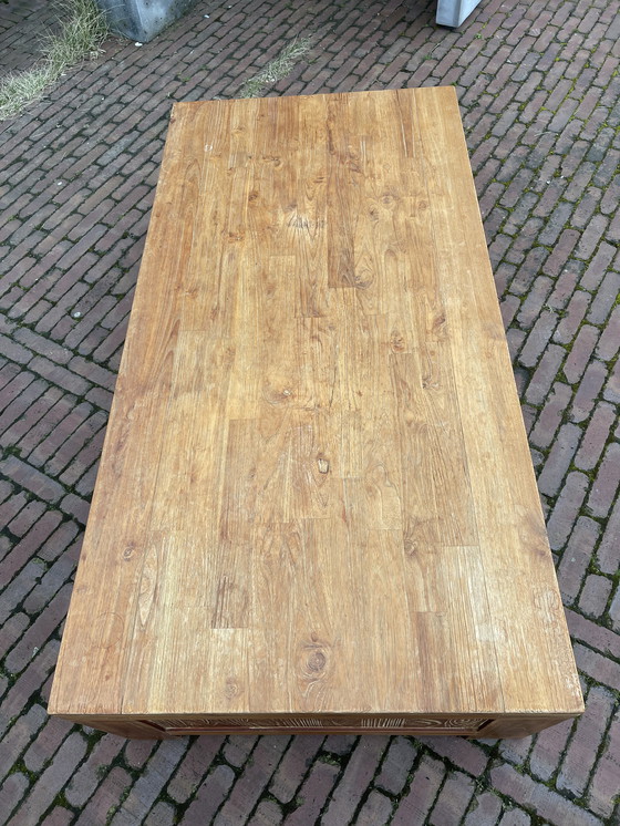 Image 1 of Mesa de centro de teca + mesa auxiliar