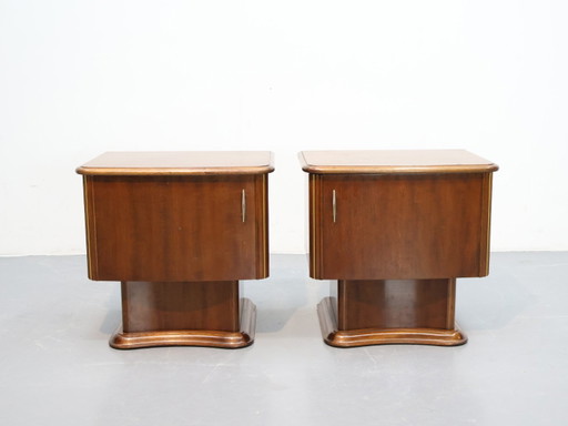 Set nachtkastjes art deco