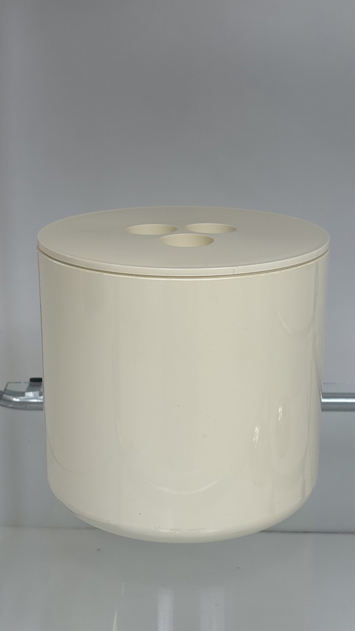 Crayonne vintage beige Kunststoff große Eiskübel / Aufbewahrungsgefäß