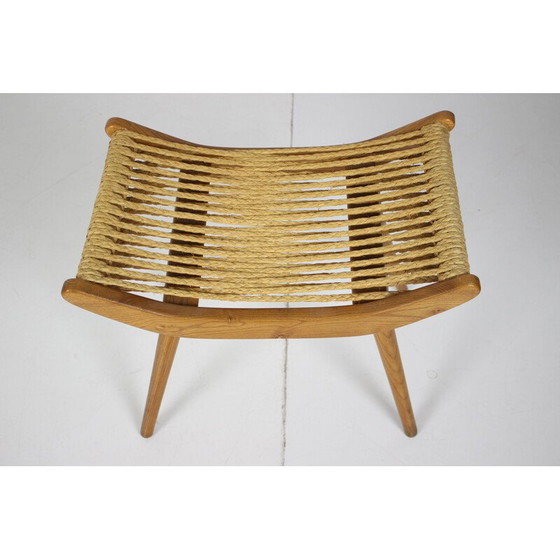 Image 1 of Mid-century wooden footstool Czechoslovakia 1960s