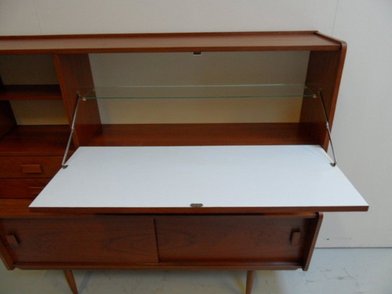 Image 1 of Mobile a parete in stile metà secolo con credenza