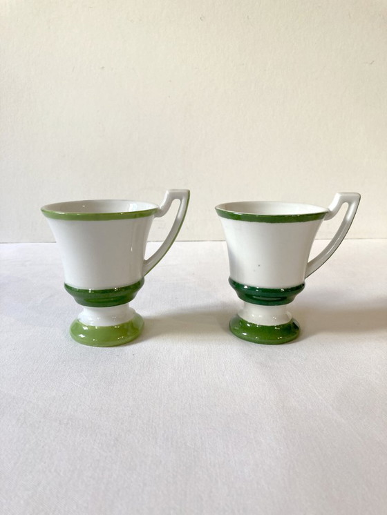 Image 1 of 7 aardewerken koffiekopjes van het brûlot-type