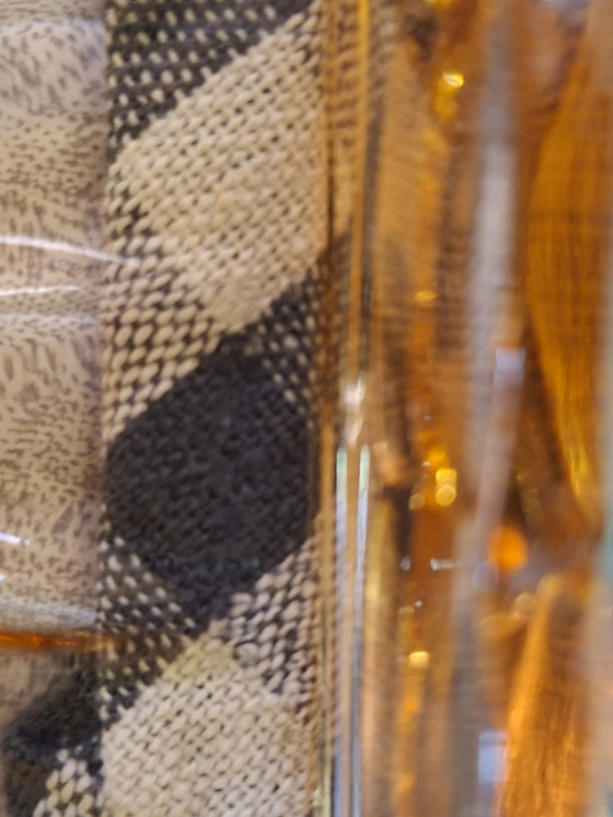 Image 1 of Plateau d'apéritif Val Saint Lambert art déco