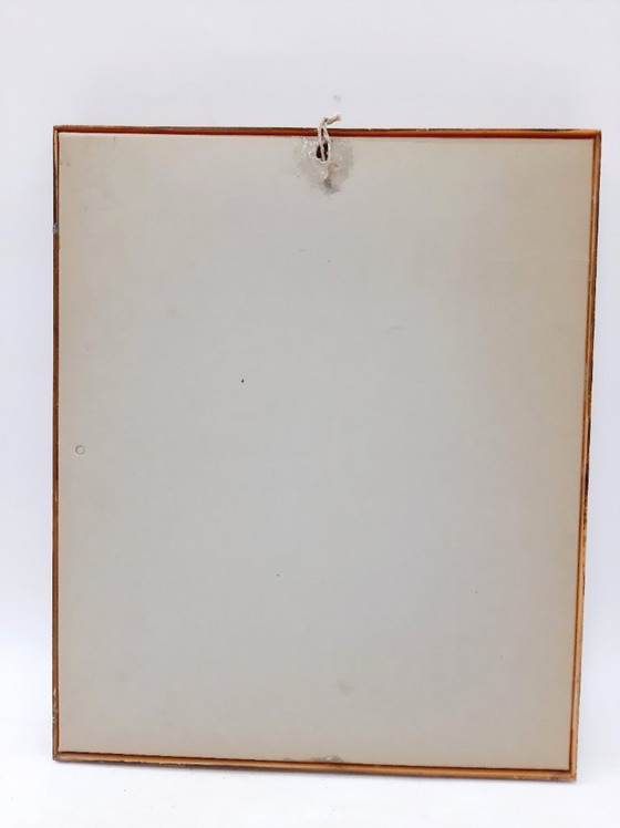 Image 1 of Vintage German Hand Needle point, Gobelin, spring landscape, framed