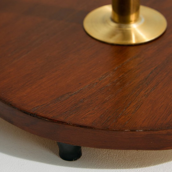 Image 1 of MK10240 Teak and brass floor lamp