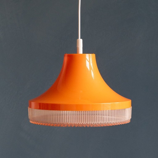 Retro Oranje Kunststof Hanglamp