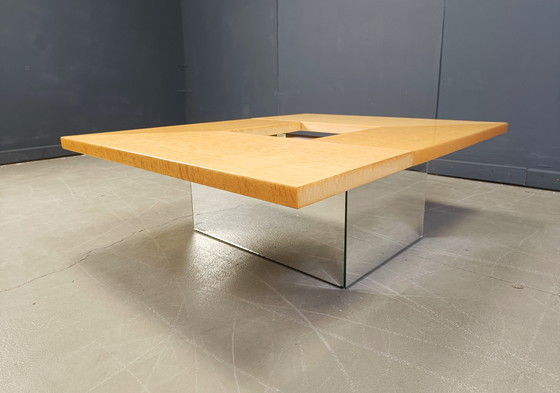 Image 1 of Table basse vintage en frêne par Paul Michel, 1970