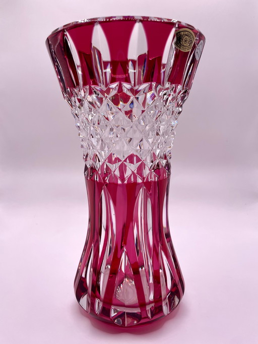 Crystal vase by Val Saint Lambert
