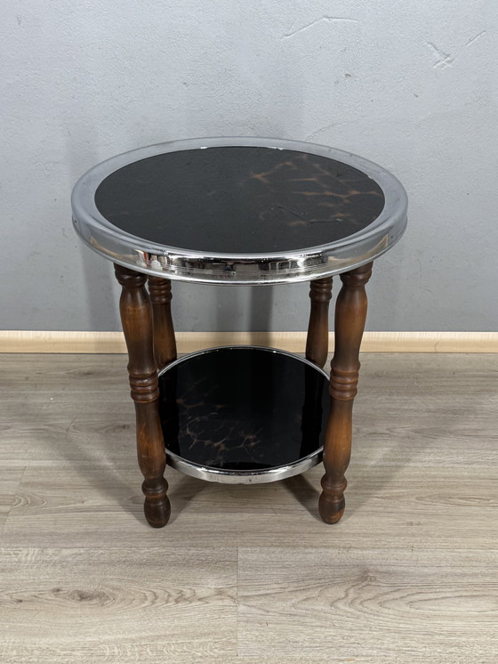 Image 1 of Tavolino Art Déco con dettagli in tartaruga