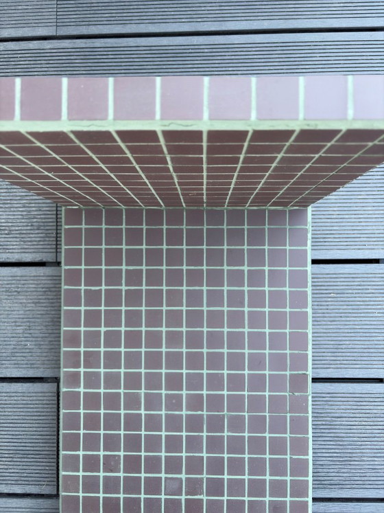 Tavolino da caffè di design con finitura a mosaico. – Tavolini da caffè, Wood (photo 7 of 10)