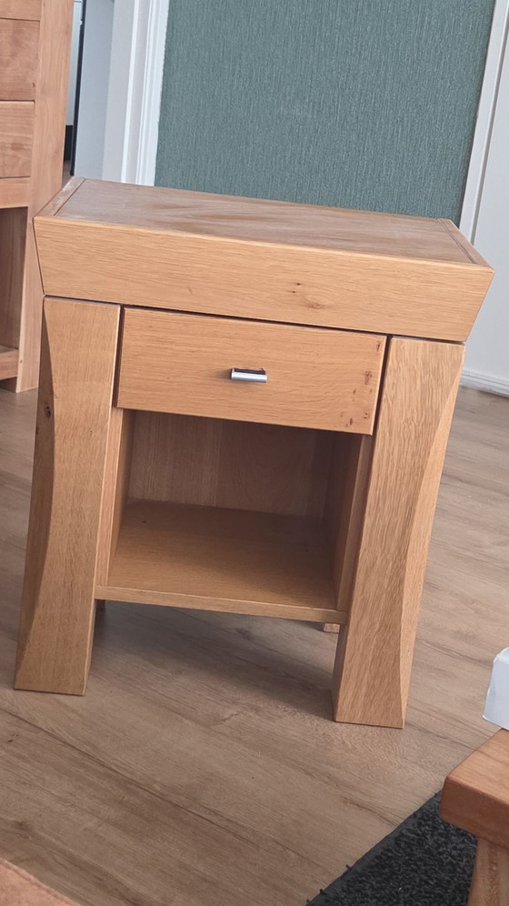 2x Heavy Brutalist Oak Nightstands Karel Mintjens – Wood (photo 14 of 14)