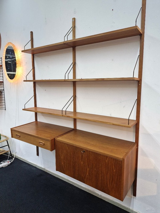 Vintage wall system Randers PS system Danish Furniture – Wall cabinet, Wood (photo 16 of 16)