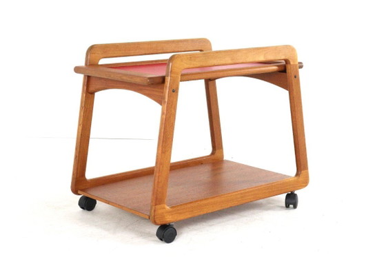 Image 1 of Chariot Sika Mobler « Knebel » à plateau réversible, vintage danois