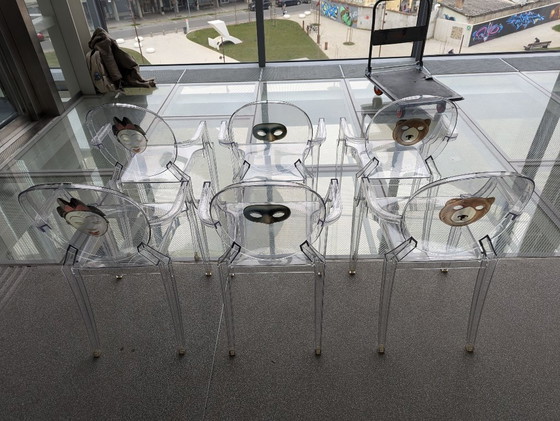 Image 1 of Set of 6 Limited Edition Louis Ghost Chairs by Philippe Starck for Kartell – Rare Artistic Designs