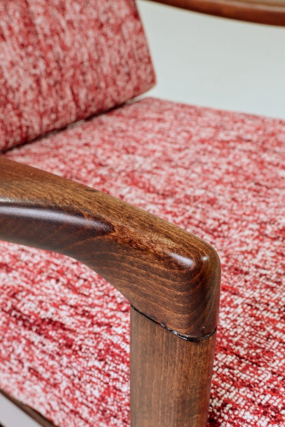 Image 1 of Fauteuil vintage red lobster mid century modern design 1965