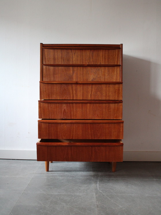 Image 1 of Commode vintage danoise en teck, étroite !