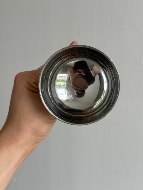 Image 1 of 8 bowls on stainless steel stand