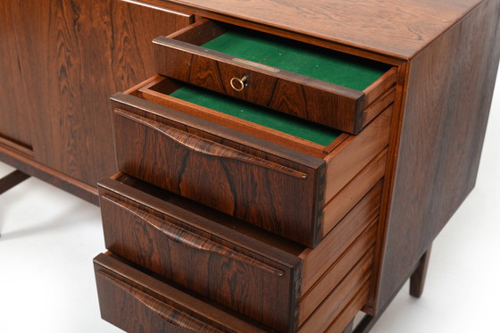 Image 1 of High Quality Danish Sideboard with Brass Handle Inlays 1950s