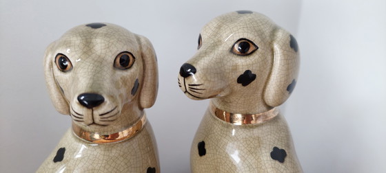Image 1 of 2 cani Staffordshire in porcellana Beswick Inghilterra