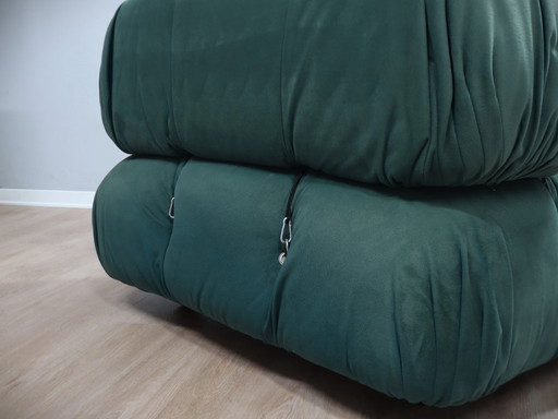Original Camaleonda green fabric armchair Mario Bellini C&B 1960s