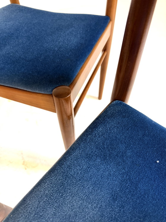 Image 1 of Set di 4 sedie da pranzo vintage danesi anni '60