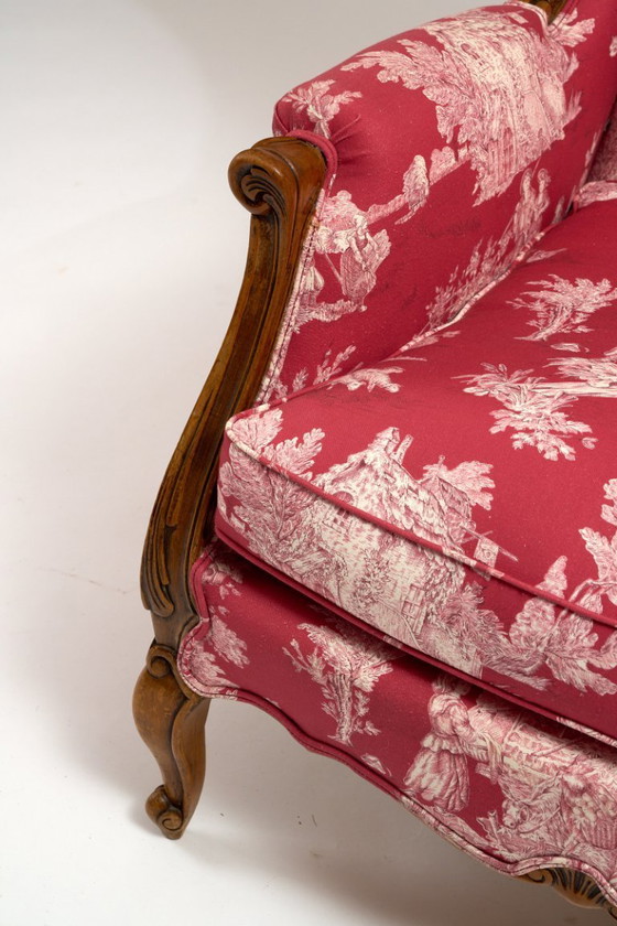 Image 1 of Paire de fauteuils style Louis XV -wingback 