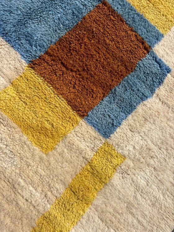 Image 1 of Moroccan Berber Mrirt Rug 200x300 cm, Modern Interior Living Room Rug, Authentic Moroccan rug, Berber carpet, Genuine Wool rug, 