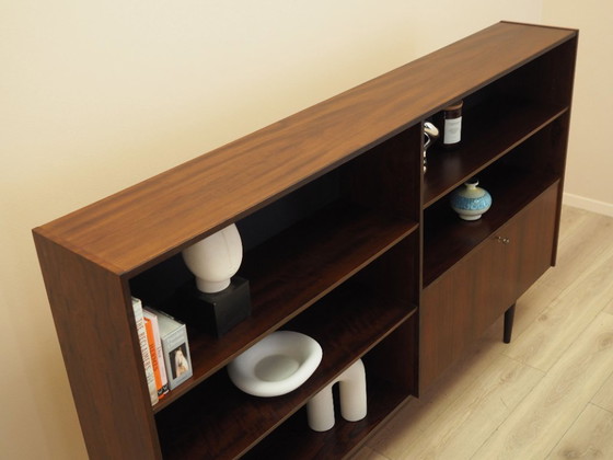 Danish rosewood veneered bookcase with bar cabinet, Vemb Møbelfabrik, 1970s, High Boards, Black (photo 19 of 21)