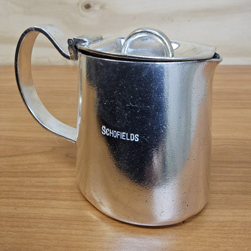 Pot à lait/crémier vintage en métal argenté, série Fanfare, Walker & Hall Schofields, par David Mellor (années 60)