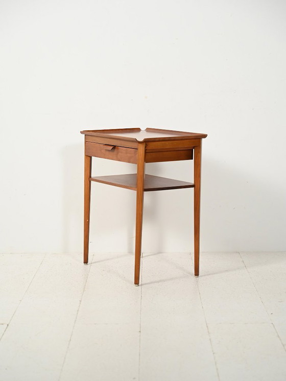 Image 1 of Scandinavian teak bedside table by Bertil Fridhagen