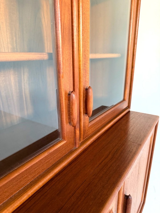 Vintage Teak Display Cabinet, Heinrich Riestenpatt ‘60, Glass, Wood, Brown (photo 9 of 14)