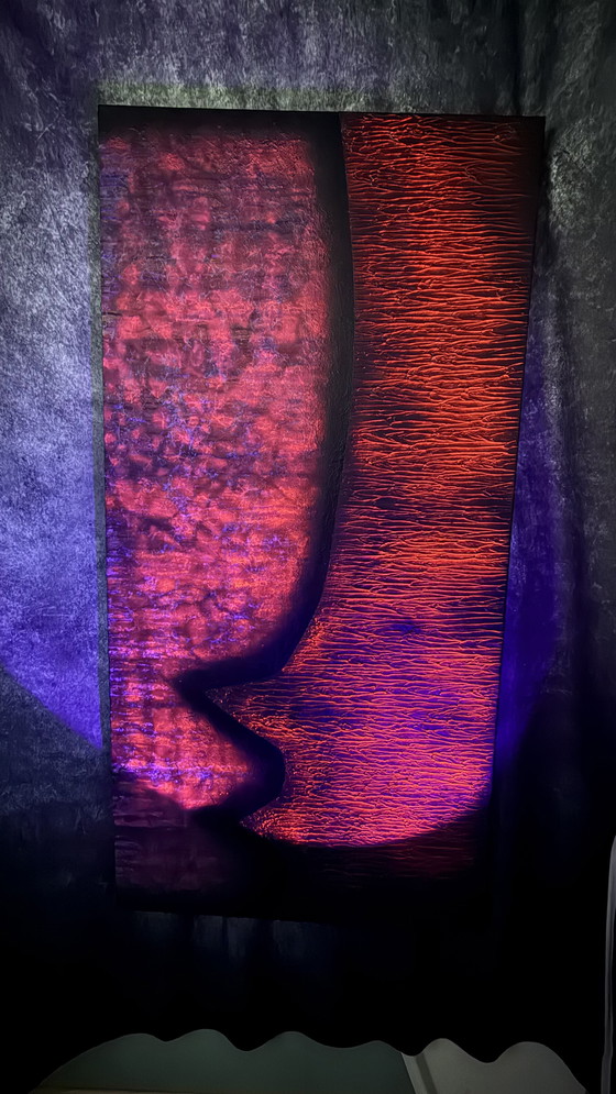 Image 1 of Rotan Hunt "Pink Aware" Murale UV a luce nera