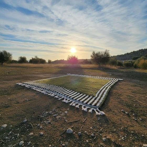 Image 1 of Handgeweven vloerkleed van zuivere wol, traditionele stijl, afmeting 2,5/3,5 m