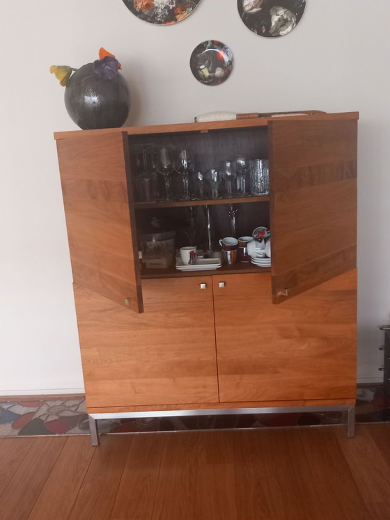 WAND / SERVIESKAST – Wandkast, Roestvrij staal, Hout (photo 4 of 5)
