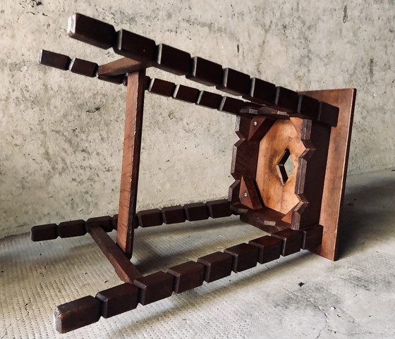 Image 1 of Mid-Century 20th Century Oak Stool or Side Table