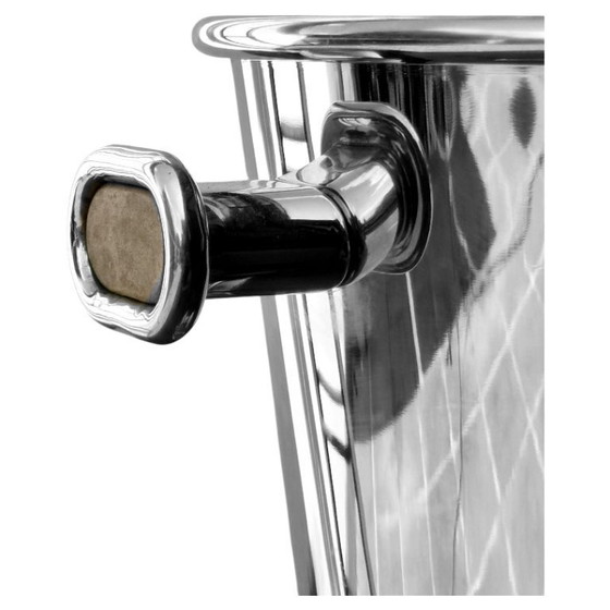 Image 1 of Sottsass Ettore design years '70 for Alessi ice bucket for bottles with column