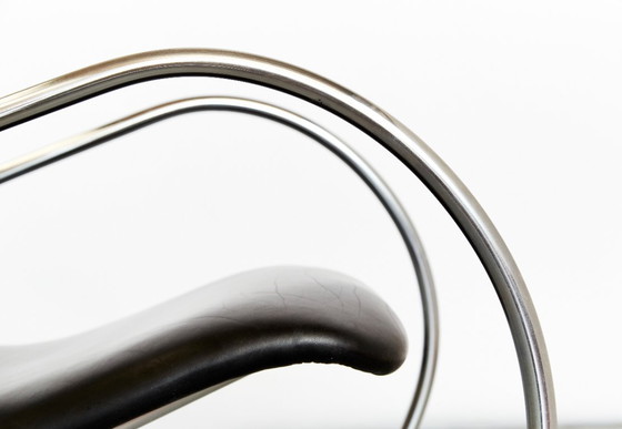 Image 1 of Vintage S826 cantilever rocking chair in chrome by Ulrich Böhme for Thonet, 1970s