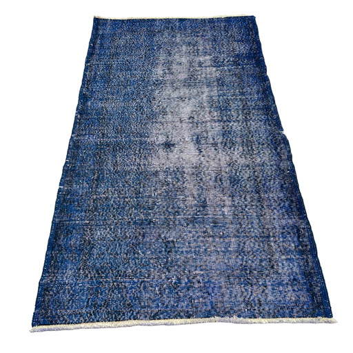 Türkischer Vintage -Teppich im Used-Look, 223 x 111 cm