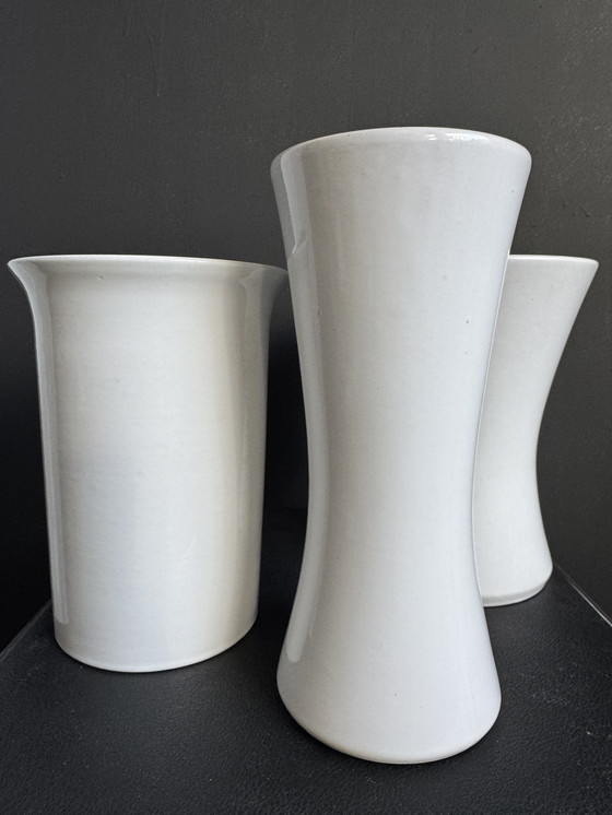 Image 1 of Diaboloförmige Keramikvasen aus Westdeutschland, 1960er Jahre