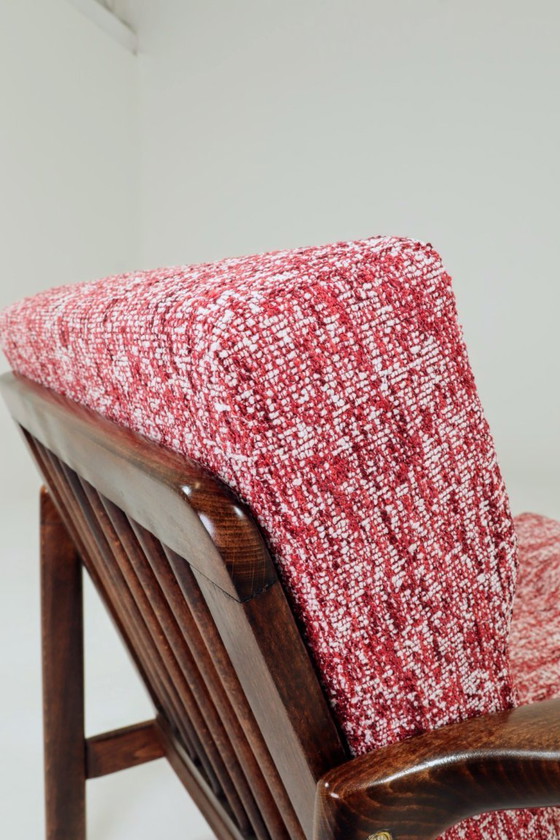 Image 1 of Fauteuil vintage red lobster mid century modern design 1965